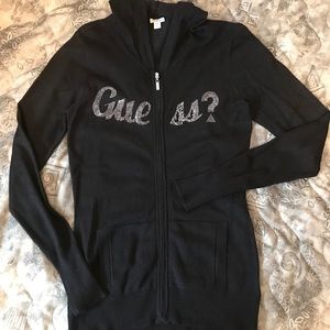 Guess logo zip up